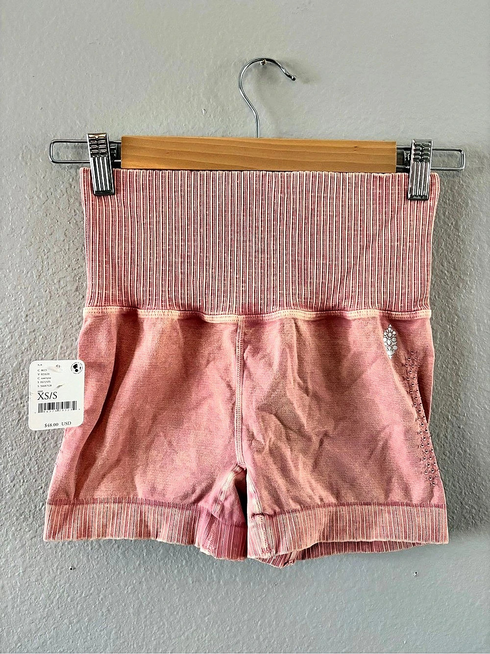 Free People coral Athletic Shorts Size XS/S NWT